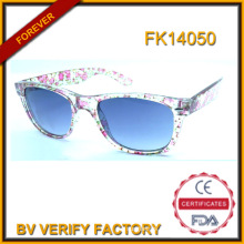 2015 Beautiful Kids Sunglasses with Nice Follower Pattern (FK14050)